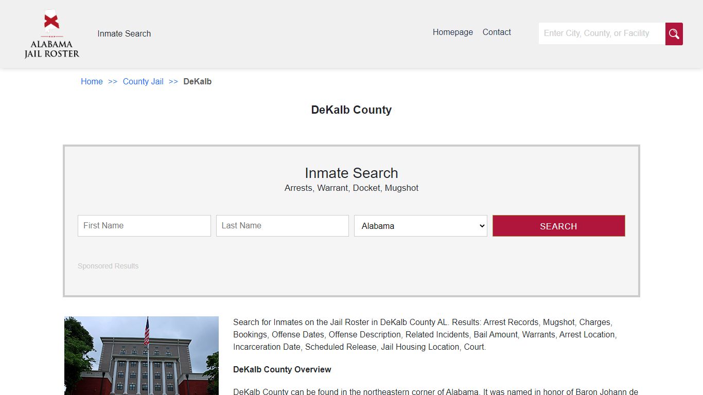 DeKalb County | Alabama Jail Inmate Search